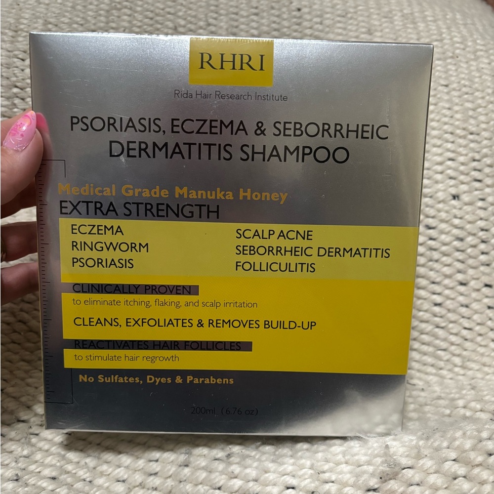 RHRI Psoriasis and Eczema Shampoo, clinically proven. Brand new in sealed box.